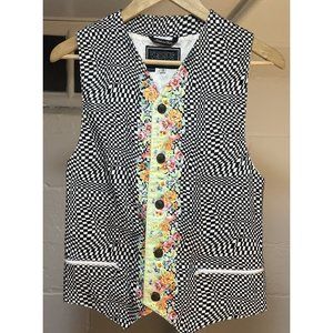 Gianni Versace Versus RARE Floral vest 90s Cotton 48